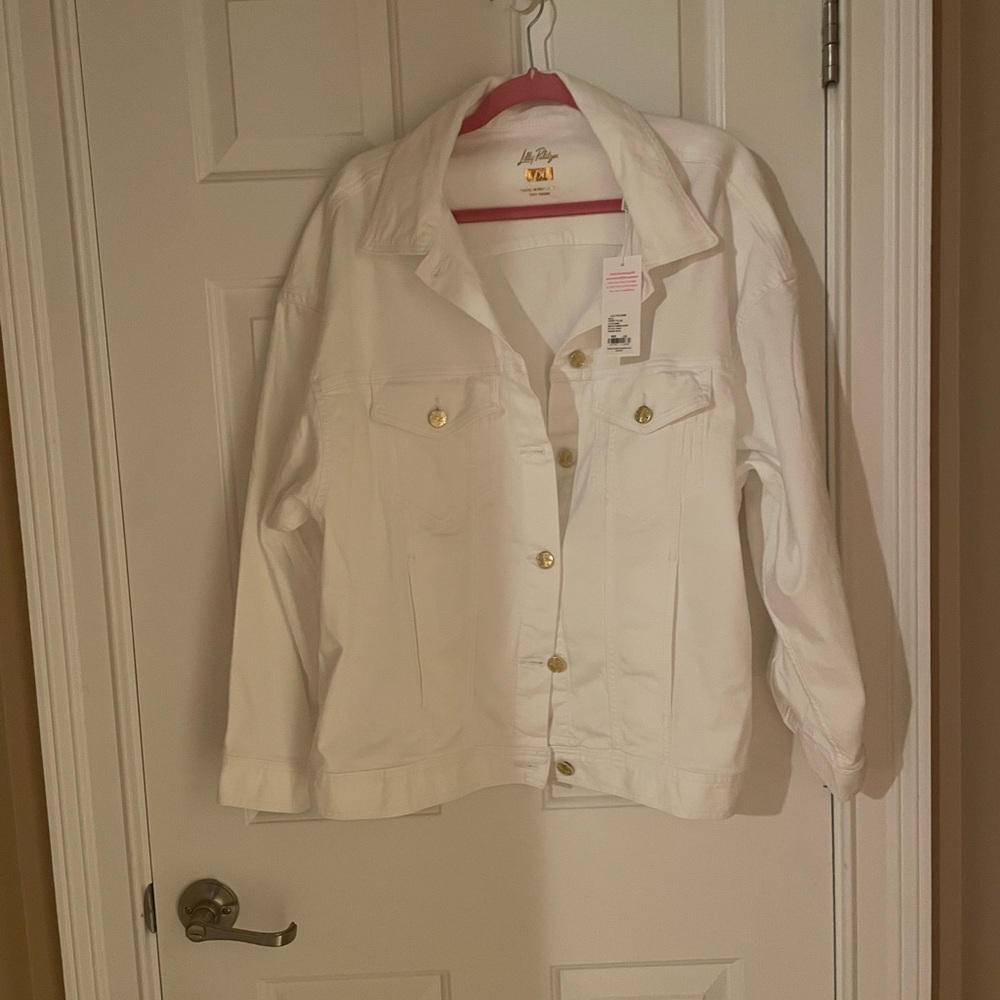 Women's Lilly Pulitzer White Denim Jacket
